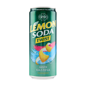 Fonti di Crodo Lemon Soda Twist - włoski napój gazowany bez cukru 330 ml