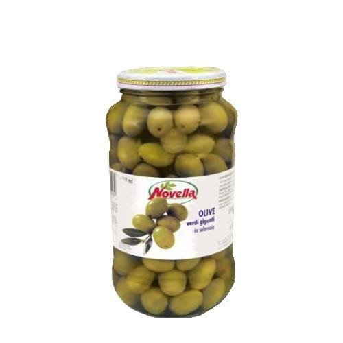 Novella Olive Verdi Giganti - 314 ml oliwki całe zielone